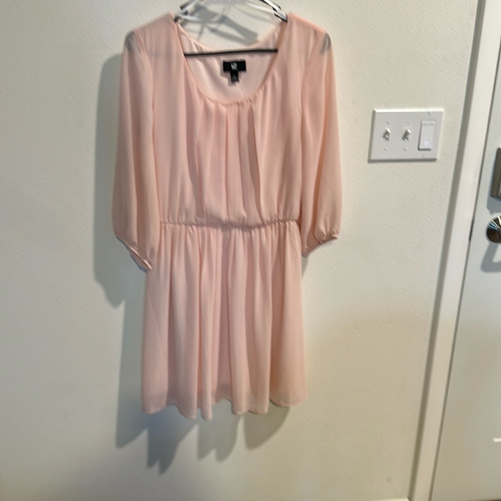 Light Pink Chiffon Dress